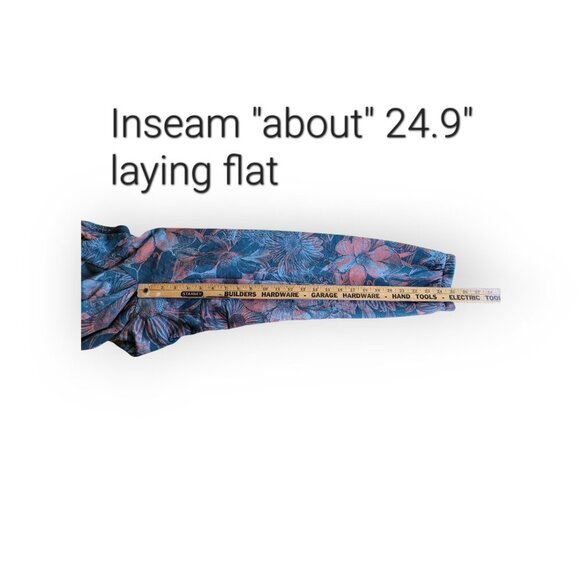 Anthropologie Daily Practice Slim-Fit Teal Floral Jogger Sweatpants, XSP - Picture 6 of 11